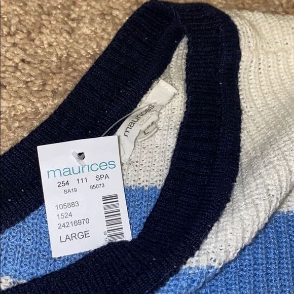 NWT Maurices Striped Sweater - L - Picture 4 of 5